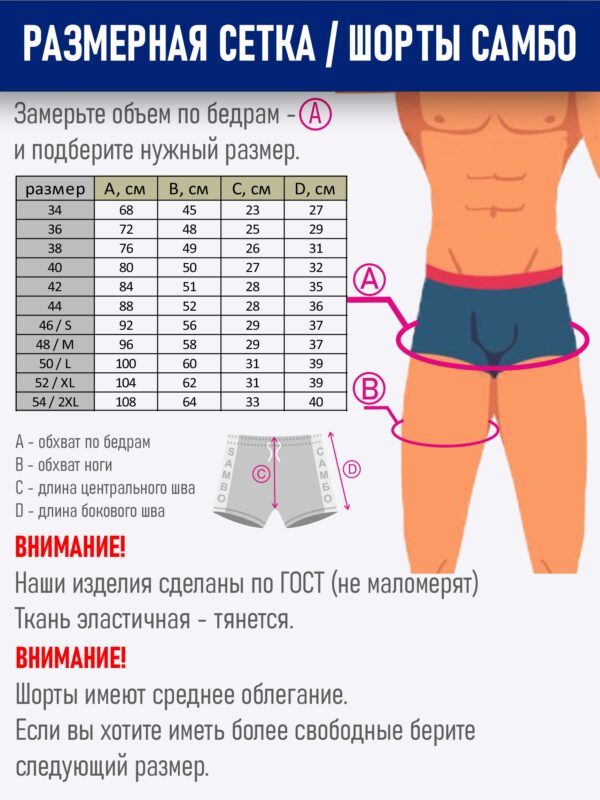 Шорты САМБО-1 Синие - изображение 12